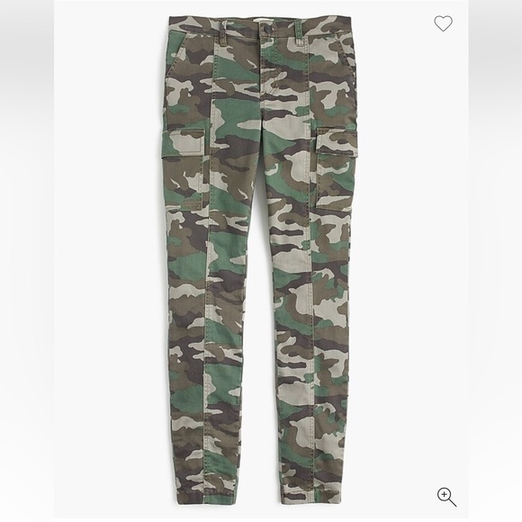 J Crew Cargo Toothpick Camouflage Stretch Legging Pants Women’s Size 30 - Picture 2 of 8
